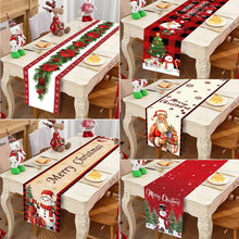 Load image into Gallery viewer, Christmas Table Runner Merry Christmas Decorations 2023 For Home Tablecloth Navidad Noel Kerst Xmas Gifts New Year 2024 Natal
