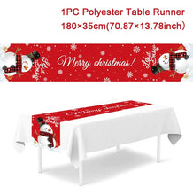 Load image into Gallery viewer, Christmas Table Runner Merry Christmas Decorations 2023 For Home Tablecloth Navidad Noel Kerst Xmas Gifts New Year 2024 Natal
