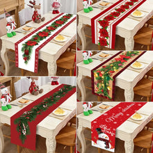 Load image into Gallery viewer, Christmas Table Runner Merry Christmas Decorations 2023 For Home Tablecloth Navidad Noel Kerst Xmas Gifts New Year 2024 Natal
