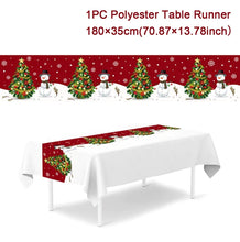 Load image into Gallery viewer, Christmas Table Runner Merry Christmas Decorations 2023 For Home Tablecloth Navidad Noel Kerst Xmas Gifts New Year 2024 Natal
