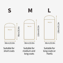 Load image into Gallery viewer, Clothes Dust Cover Clothing Hanging Bag Suit Coat Dust Cover Wardrobe Clothes Storage Bag Dustproof Garment Dress Organzier
