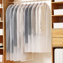 Load image into Gallery viewer, Clothes Hanging Dust Cover Suit Coat bags Waterproof Dustproof Clothes Protector Hanging Organizer Wardrobe Storage Bag
