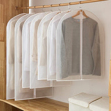 Load image into Gallery viewer, Clothes Hanging Dust Cover Wedding Dress Cover Suit Coat Storage Bag Clear Garment Bag Organizer Wardrobe Hanging Clothing Cover
