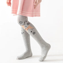 Load image into Gallery viewer, Conjoined Girls Tights Age Season Knitting Cotton Socks Kids Dance Christmas Socks In Thick Children Wear Pantyhose

