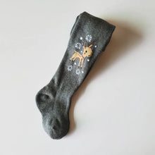Load image into Gallery viewer, Conjoined Girls Tights Age Season Knitting Cotton Socks Kids Dance Christmas Socks In Thick Children Wear Pantyhose
