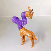 Load image into Gallery viewer, Creative Kids Adult Pop Giraffe Tube Sensory Toys Plastic Stress Relieve Toy Gifts Kid Child Anti Stress Bellows Squeeze Toys
