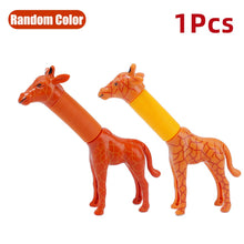 Load image into Gallery viewer, Creative Kids Adult Pop Giraffe Tube Sensory Toys Plastic Stress Relieve Toy Gifts Kid Child Anti Stress Bellows Squeeze Toys
