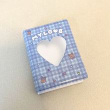 Load image into Gallery viewer, Cute Bear Photo Album 3 Inch Love Heart Hollow Picture Storage Case Kpop Card Binder Name Card Book Photocard Holder 40 Pockets
