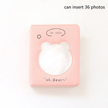 Load image into Gallery viewer, Cute Bear Photo Album 3 Inch Love Heart Hollow Picture Storage Case Kpop Card Binder Name Card Book Photocard Holder 40 Pockets

