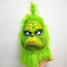 Load image into Gallery viewer, Cute How Christmas Geek Stole  Cosplay Mask Latex Halloween XMAS Full Head    Costume  Props
