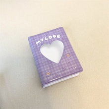 Load image into Gallery viewer, Cute Love Heart Hollow Instax Album Kawaii Rabbit Mini Photo Album 3 Inch Kpop Card Binder Name Card Photocard Holder 40 Pockets

