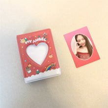 Load image into Gallery viewer, Cute Love Heart Hollow Instax Album Kawaii Rabbit Mini Photo Album 3 Inch Kpop Card Binder Name Card Photocard Holder 40 Pockets
