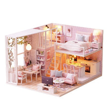 Load image into Gallery viewer, Cutebee DIY DollHouse Kit Wooden Doll Houses Miniature Dollhouse Furniture Kit With LED Toys For Children Birthday Gift L32
