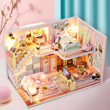 Load image into Gallery viewer, Cutebee DIY DollHouse Kit Wooden Doll Houses Miniature Dollhouse Furniture Kit With LED Toys For Children Birthday Gift L32
