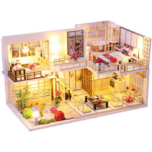 Load image into Gallery viewer, Cutebee DIY DollHouse Kit Wooden Doll Houses Miniature Dollhouse Furniture Kit With LED Toys For Children Birthday Gift L32
