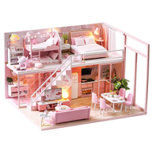 Load image into Gallery viewer, Cutebee DIY DollHouse Kit Wooden Doll Houses Miniature Dollhouse Furniture Kit With LED Toys For Children Birthday Gift L32
