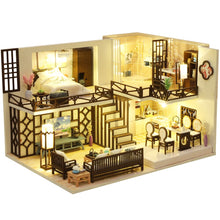 Load image into Gallery viewer, Cutebee DIY DollHouse Kit Wooden Doll Houses Miniature Dollhouse Furniture Kit With LED Toys For Children Birthday Gift L32
