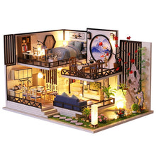 Load image into Gallery viewer, Cutebee DIY DollHouse Kit Wooden Doll Houses Miniature Dollhouse Furniture Kit With LED Toys For Children Birthday Gift L32
