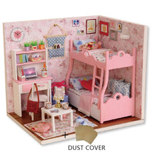 Load image into Gallery viewer, Cutebee DIY Dollhouse Kit With Furniture LED Lights Diy Miniature Building Little House Wooden Toys for Children Adult
