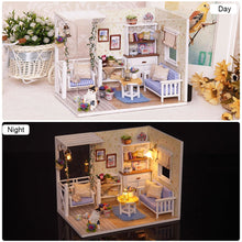 Load image into Gallery viewer, Cutebee DIY Dollhouse Kit With Furniture LED Lights Diy Miniature Building Little House Wooden Toys for Children Adult
