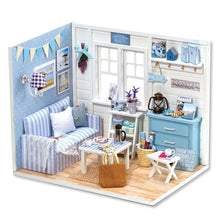 Load image into Gallery viewer, Cutebee DIY Dollhouse Kit With Furniture LED Lights Diy Miniature Building Little House Wooden Toys for Children Adult
