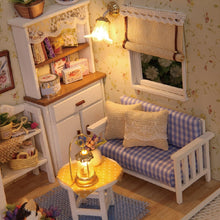 Load image into Gallery viewer, Cutebee DIY Dollhouse Kit With Furniture LED Lights Diy Miniature Building Little House Wooden Toys for Children Adult
