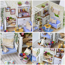 Load image into Gallery viewer, Cutebee DIY Dollhouse Kit With Furniture LED Lights Diy Miniature Building Little House Wooden Toys for Children Adult

