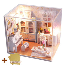 Load image into Gallery viewer, Cutebee DIY Dollhouse Kit With Furniture LED Lights Diy Miniature Building Little House Wooden Toys for Children Adult
