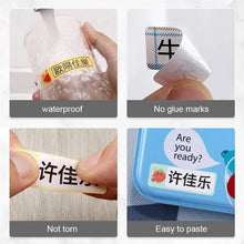 Load image into Gallery viewer, D101 D11 D110 Round Paper Niimbot Printing Paper Self Adhesive Sticker Transparent Waterproof Sticker for D11 Label Maker
