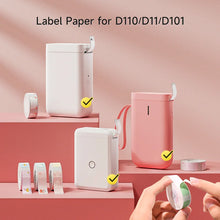 Load image into Gallery viewer, D11 D110 Label Sticker Official Paper Roll Replacement for Niimbot Printer Color White Transparent Clear Papers Waterproof D101

