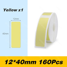 Load image into Gallery viewer, D11 D110 Label Sticker Official Paper Roll Replacement for Niimbot Printer Color White Transparent Clear Papers Waterproof D101
