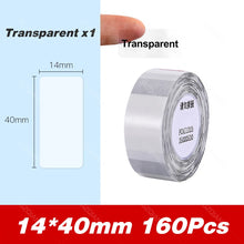 Load image into Gallery viewer, D11 D110 Label Sticker Official Paper Roll Replacement for Niimbot Printer Color White Transparent Clear Papers Waterproof D101
