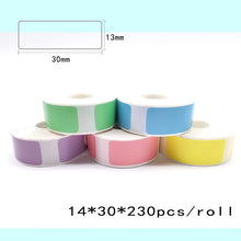 Load image into Gallery viewer, D30S Thermal Label  Phomemo D30 label tape 14*30 colorful Adhesive Lable Paper Suit for P15 Marklife  Q30Label tape P11 T
