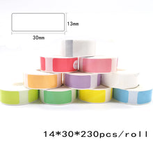 Load image into Gallery viewer, D30S Thermal Label  Phomemo D30 label tape 14*30 colorful Adhesive Lable Paper Suit for P15 Marklife  Q30Label tape P11 T
