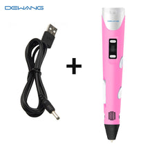 Load image into Gallery viewer, 3D Pen for Children 3D Drawing Printing Pen with LCD Screen Compatible PLA ABS Filament Toys for Kids Birthday Gift Craft
