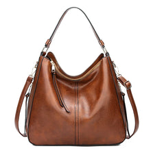Load image into Gallery viewer, DIDABEAR Hobo Bag Leather Women Handbags Female Leisure Shoulder Bags Fashion Purses Vintage Bolsas Large Capacity Tote bag
