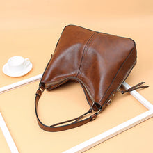 Load image into Gallery viewer, DIDABEAR Hobo Bag Leather Women Handbags Female Leisure Shoulder Bags Fashion Purses Vintage Bolsas Large Capacity Tote bag
