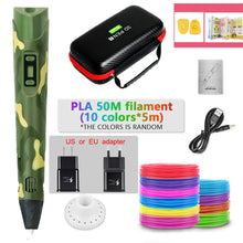 Load image into Gallery viewer, DIY 3D Pen for Kids 3D Printing Pens Drawing Pencils with PLA Filament Novelty Gift for Children Birthday Christmas Gift
