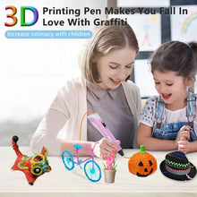 Load image into Gallery viewer, DIY 3D Pen for Kids 3D Printing Pens Drawing Pencils with PLA Filament Novelty Gift for Children Birthday Christmas Gift
