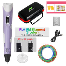Load image into Gallery viewer, DIY 3D Pen for Kids 3D Printing Pens Drawing Pencils with PLA Filament Novelty Gift for Children Birthday Christmas Gift
