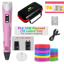 Load image into Gallery viewer, DIY 3D Pen for Kids 3D Printing Pens Drawing Pencils with PLA Filament Novelty Gift for Children Birthday Christmas Gift
