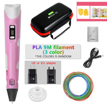 Load image into Gallery viewer, DIY 3D Pen for Kids 3D Printing Pens Drawing Pencils with PLA Filament Novelty Gift for Children Birthday Christmas Gift
