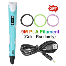 Load image into Gallery viewer, DIY 3D Printing Pen Drawing 3D Pens Educational Toy With LCD Screen PLA Filament Pen for Children Gift DIY Drawing Printing Pen
