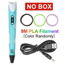 Load image into Gallery viewer, DIY 3D Printing Pen Drawing 3D Pens Educational Toy With LCD Screen PLA Filament Pen for Children Gift DIY Drawing Printing Pen

