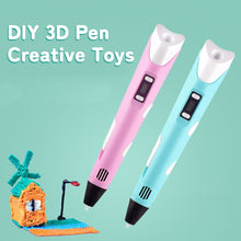 Load image into Gallery viewer, DIY 3D Printing Pen Drawing 3D Pens Educational Toy With LCD Screen PLA Filament Pen for Children Gift DIY Drawing Printing Pen
