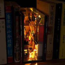 Load image into Gallery viewer, DIY Book Nook Shelf Insert Kits Miniature Dollhouse With Furniture Room Box Time Alley Bookends Japanese Store Toys Kids Gifts
