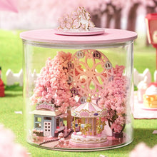 Load image into Gallery viewer, DIY Casa Wooden Doll House Miniature Building Kit Magic Dollhouse With Furniture Sakura Villa Toys for Girls Birthday Gifts
