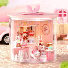 Load image into Gallery viewer, DIY Casa Wooden Doll House Miniature Building Kit Magic Dollhouse With Furniture Sakura Villa Toys for Girls Birthday Gifts
