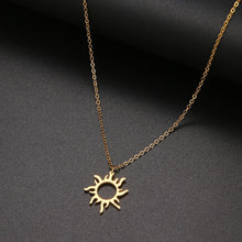 Load image into Gallery viewer, DOTIFI 316L Stainless Steel Necklace Plated Ethnic Sun Totem Pendent Necklaces For Charm Women Birthday Party Fashion Jewelry
