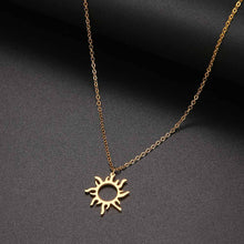 Load image into Gallery viewer, DOTIFI 316L Stainless Steel Necklace Plated Ethnic Sun Totem Pendent Necklaces For Charm Women Birthday Party Fashion Jewelry
